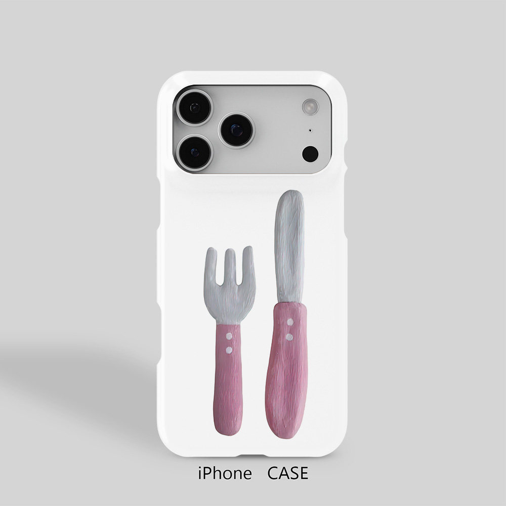 刀叉半包苹果创意iPhone15Promax