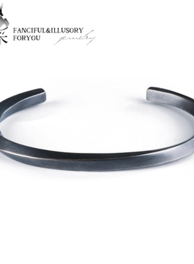 羿采男士925纯银莫比乌斯环手镯