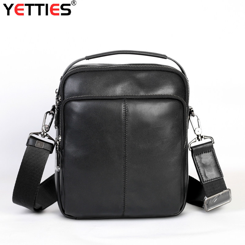 真皮竖款男士手提包小型头层牛皮迷你公文包单肩斜挎手拎包小方包