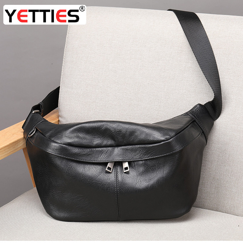 时尚头层牛皮男士大容量胸包耐磨软牛皮户外真皮腰包通勤斜挎包潮,箱包皮具/热销女包/男包,胸包,淘宝优惠券,粉丝福利购,淘宝优惠卷