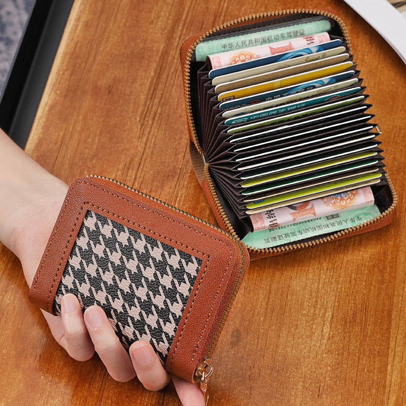 2021新款卡包女驾驶证风琴卡包钱包一体包防消磁多卡位小巧大容量