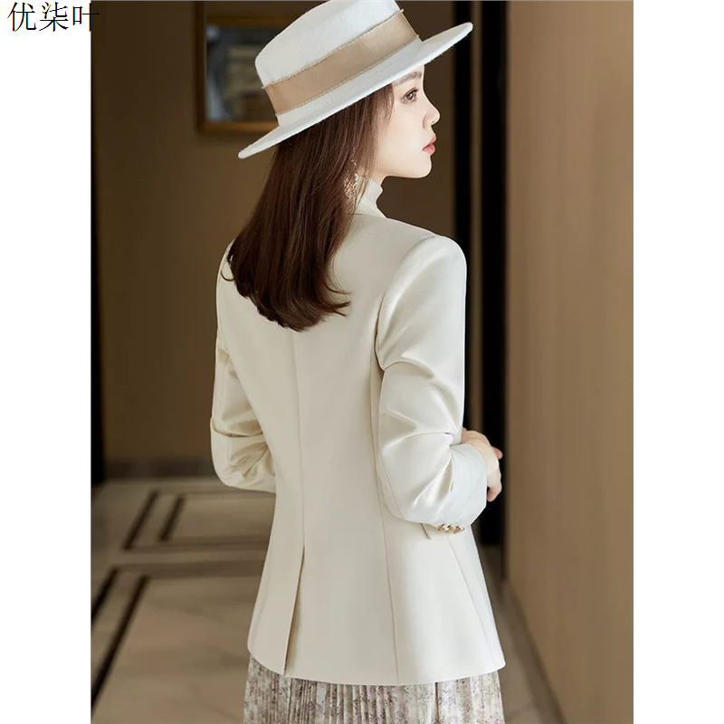 休闲西装外套女春秋2026新款高级感正装修身气质职业短款西服套装