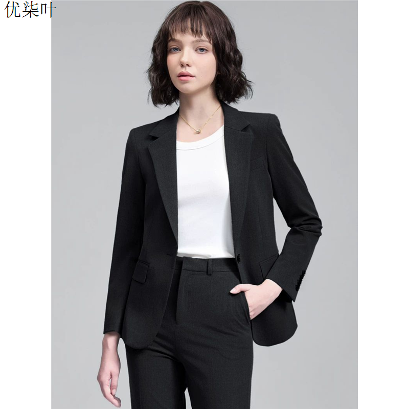 西装套装女2025秋冬新款小个子商务通勤职业面试正装女士西服外套