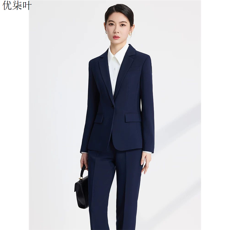 西服套装女气质银行正装工作服小个子职业装高级感公务员面试西装