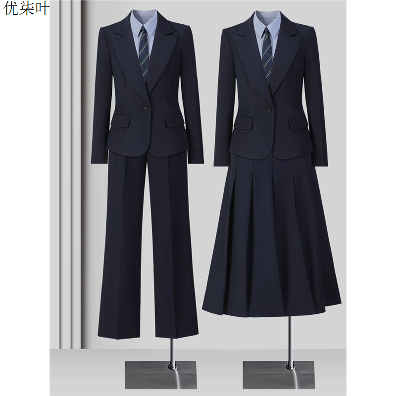 职业装西装套装女秋季正装大学生公务员面试轻职场工作服西服外套