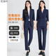 女职场通勤干练气质中袖 藏青色夏季 套装 西装 西服外套工作服 职业装