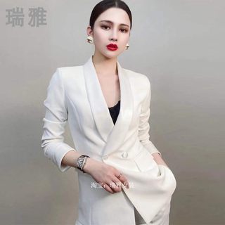 白色西装套装女春秋2022新款时尚气质女神范正装职业西服外套秋冬