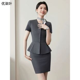 工作服职业西服套装 气质高级感珠宝店金店正装 外套女2026新款 西装