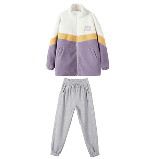 少女大童冬装加厚羊羔毛绒外套装15岁新款初高中学生棉服女秋冬季