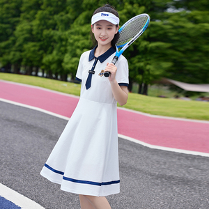 少女连衣裙海军风夏装高中初中学生长裙日系学院风小清新甜美韩版