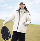 小个子加厚保暖棉服冬季 中学生2026新款 加绒外套少女棉衣黑色短款