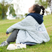 高中生假两件棉服 棉袄套装 初中学生棉衣外套少女短款 加厚休闲冬装