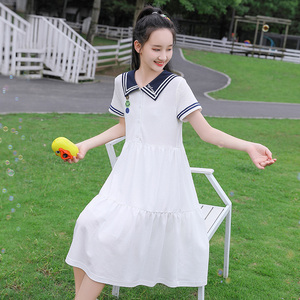 少女牛仔连衣裙中学生夏装15岁2026夏季新款初中生裙子高中学院风