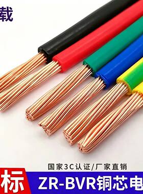 国标BVV10铜芯阻燃家用软线