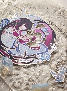 原神fes月之少女哥伦比娅金属书签精美动漫精致制品收藏送朋友