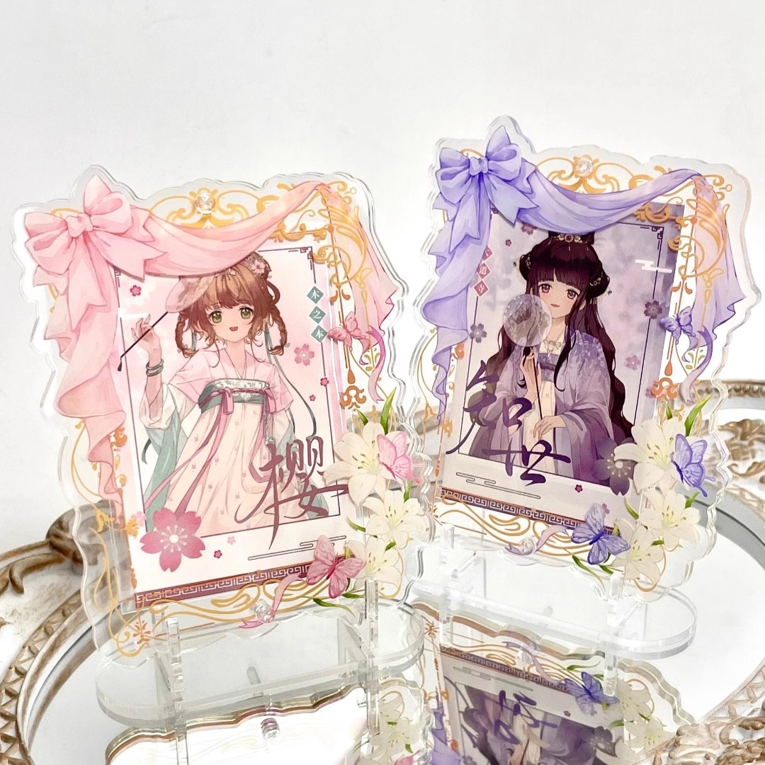 亚克力卡框谷美展示架清透高颜值