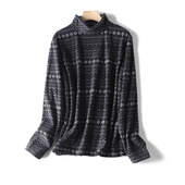 包邮 高领可两翻长袖 T恤摇粒绒套头暖打底衫 休闲男冬季 多色有大码