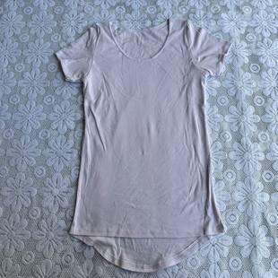 T恤5092 简约日单圆领套头夏季 薄款 纯棉修身 有弹力家居打底女短袖