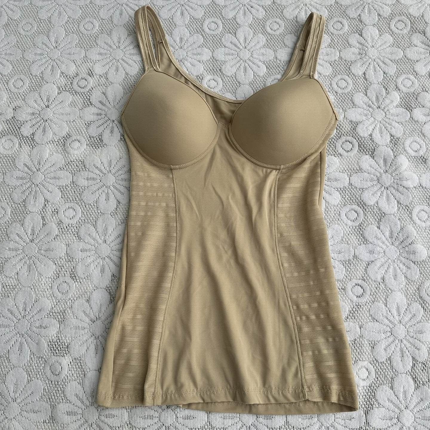 包邮性感日单免文胸带杯一体紧身微弹力女士内衣塑身上衣吊带3638