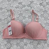 甜美日系蕾丝网纱双肩带上薄下厚模杯有钢圈后搭扣文胸内衣女5690