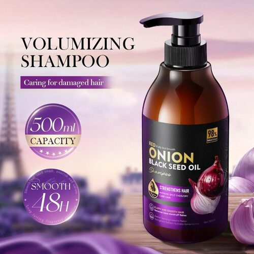 洋葱黑籽洗发水护发素 Onion black seed oil volumizing shampoo