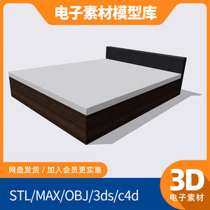 床和床垫solidworks模型step库sw素材3d ug设计proe三维catia建模