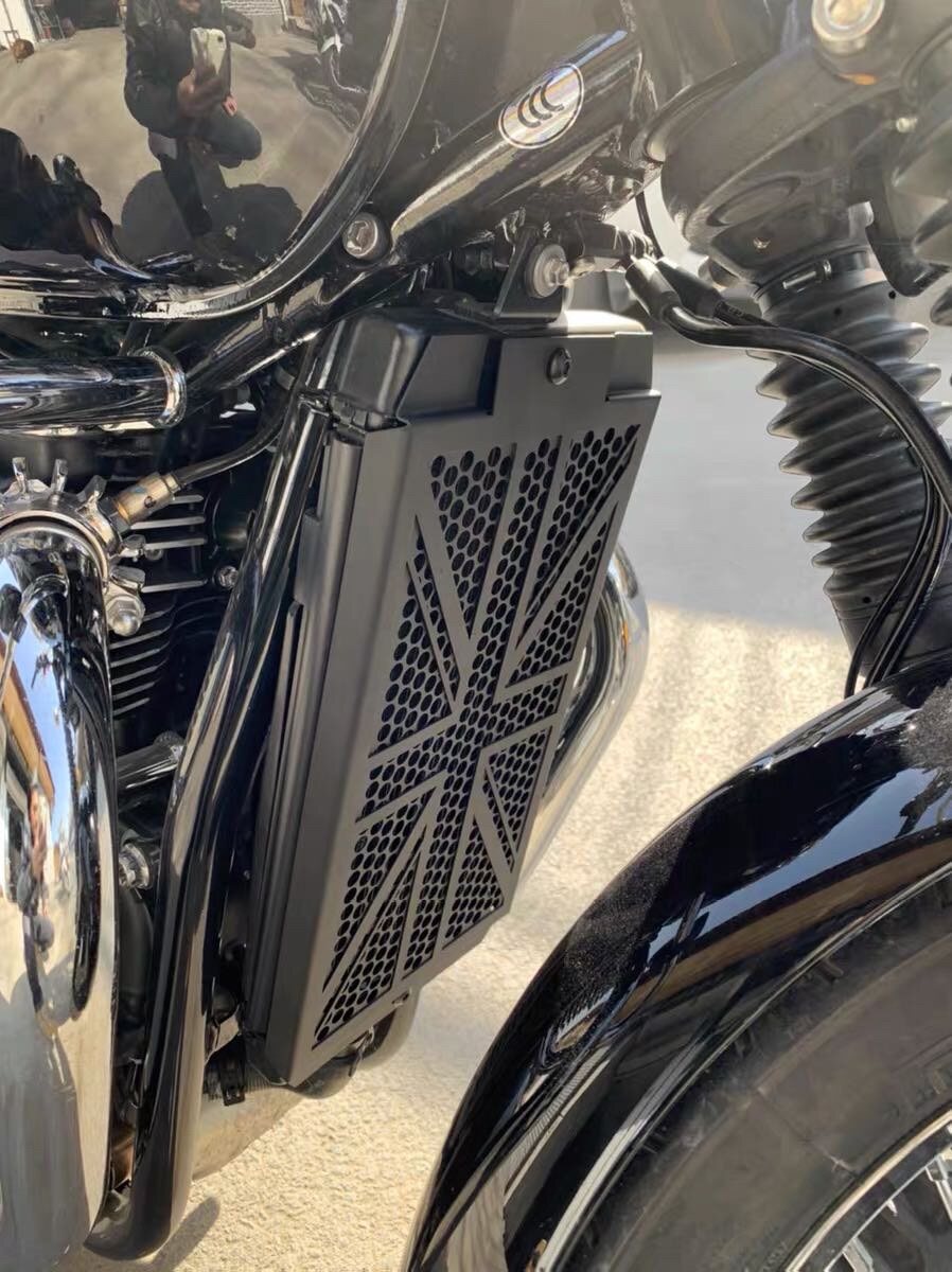 适用凯旋 Bobber T100 T120 street twin水箱护网 散热器保护罩