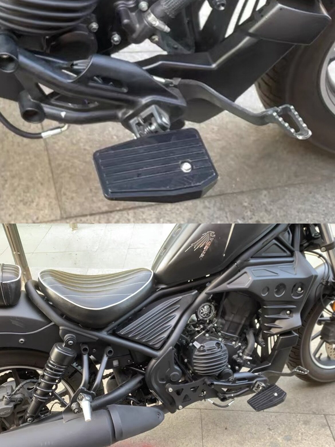 适用于本田cm300脚踏前移 叛逆者300改装前置脚踏踏前置 前移脚踏