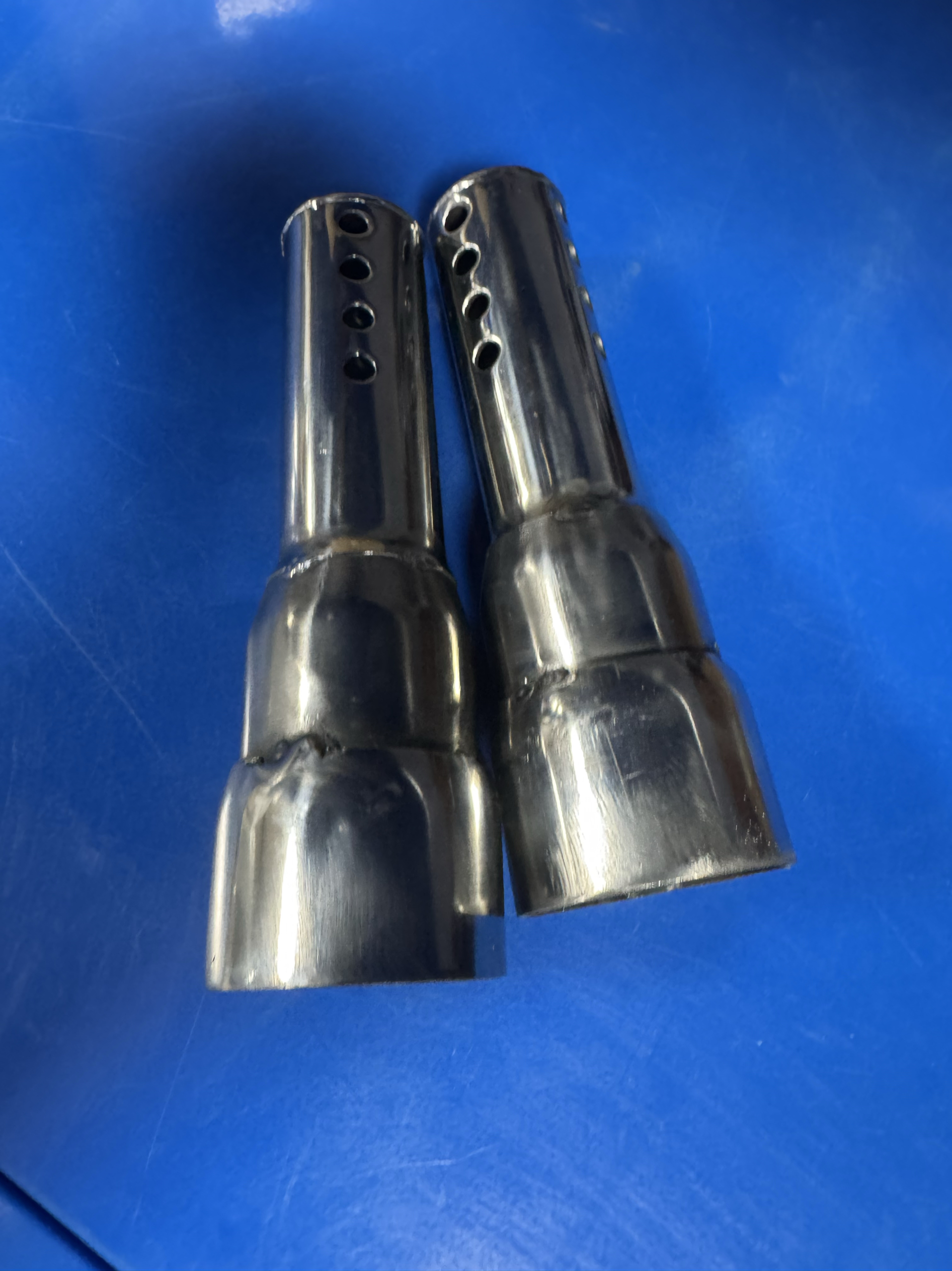 适用于哈雷改装排气三元静音消音阀，vh眼镜蛇莱茵哈特排气消声器