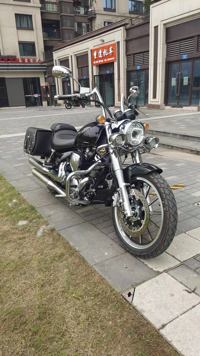 现货适用力帆摩托V16 LF250-D 改装哈雷羊角车把 方向把现货