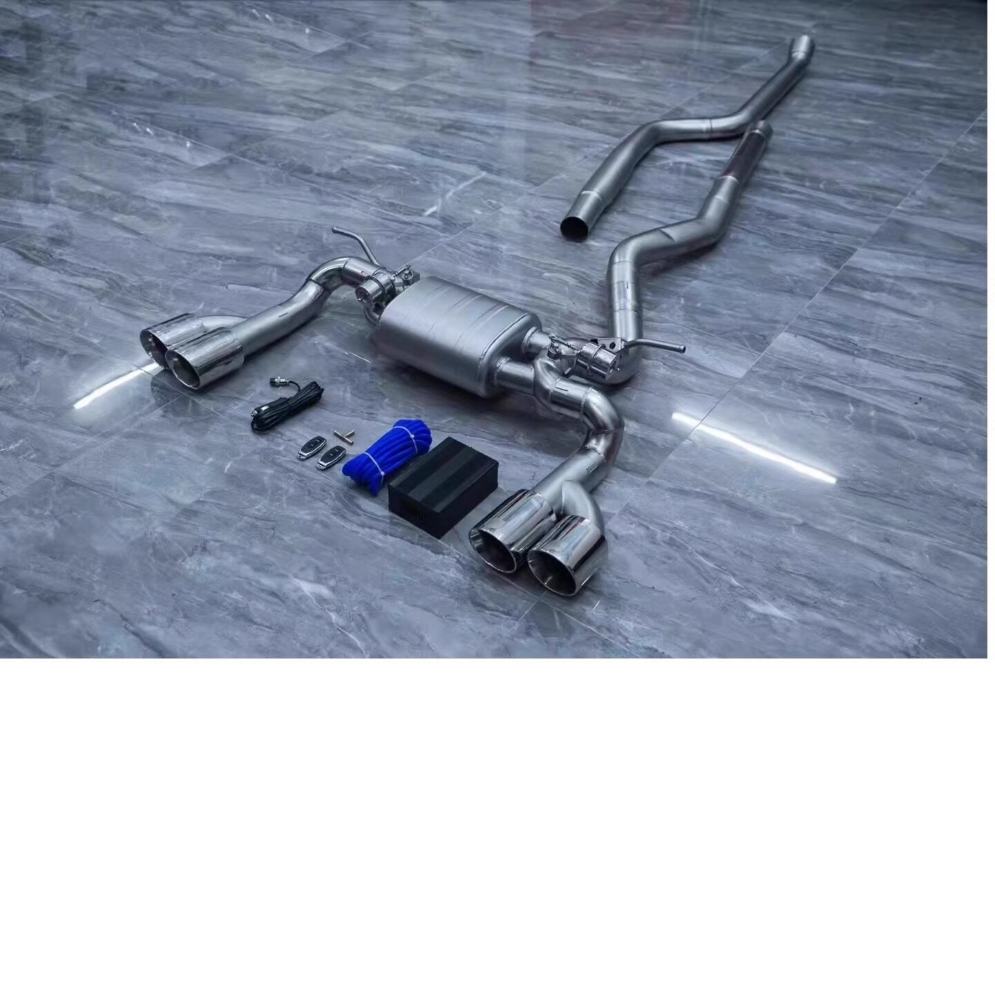 适用昂科威荣威RX5 智跑途胜 骏捷嘉年华 景程双出阀门排气管改装