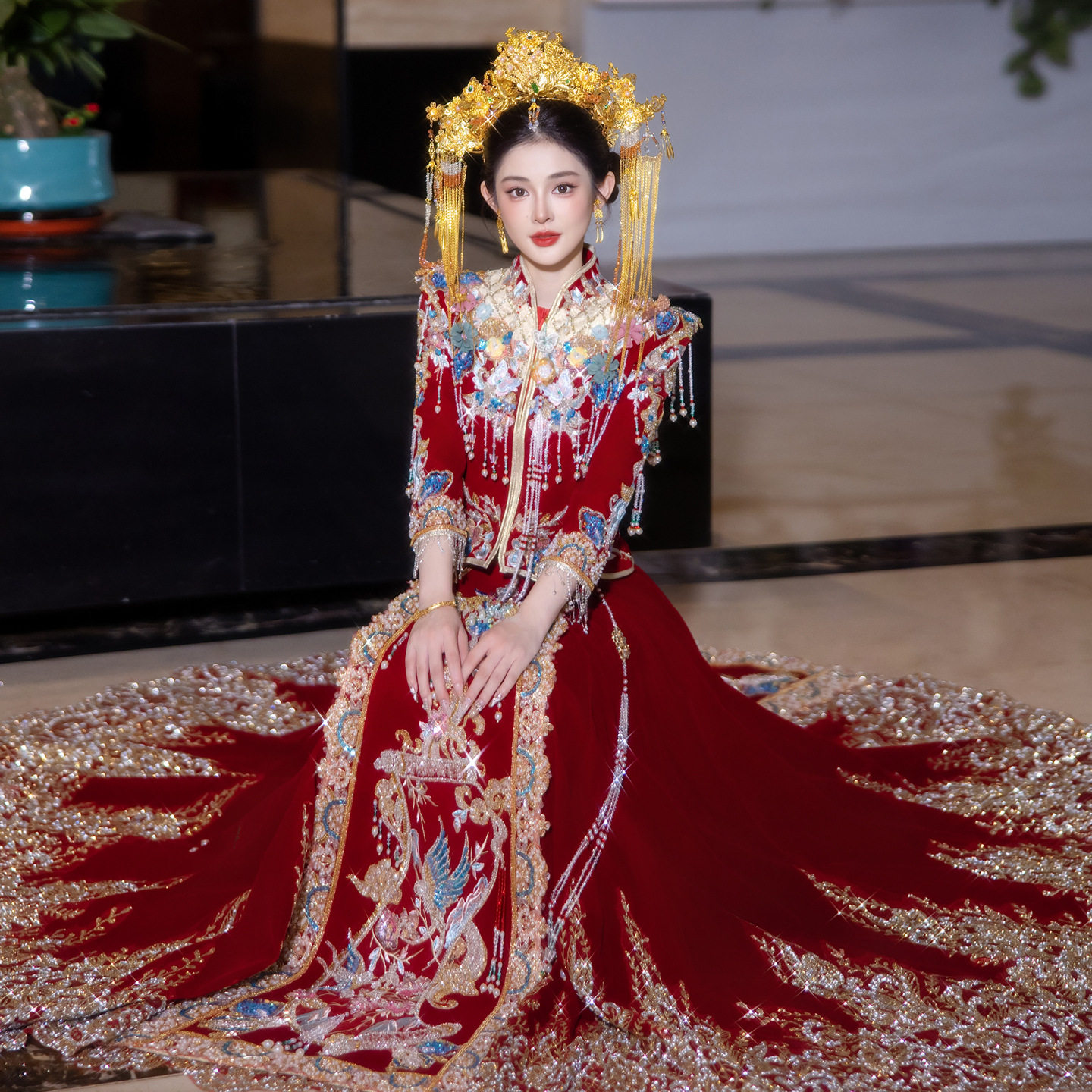 秀禾服婚服2025新款中式显瘦嫁衣礼服奢华新娘迎亲出阁服敬酒服女