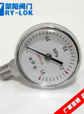 316Lc不锈钢1/4NPT压力表 减压阀用  无油