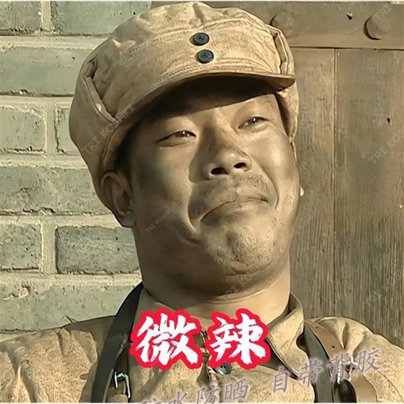 王有生辣表情包贴纸商业辣形象搞笑网O红装饰不干胶无胶