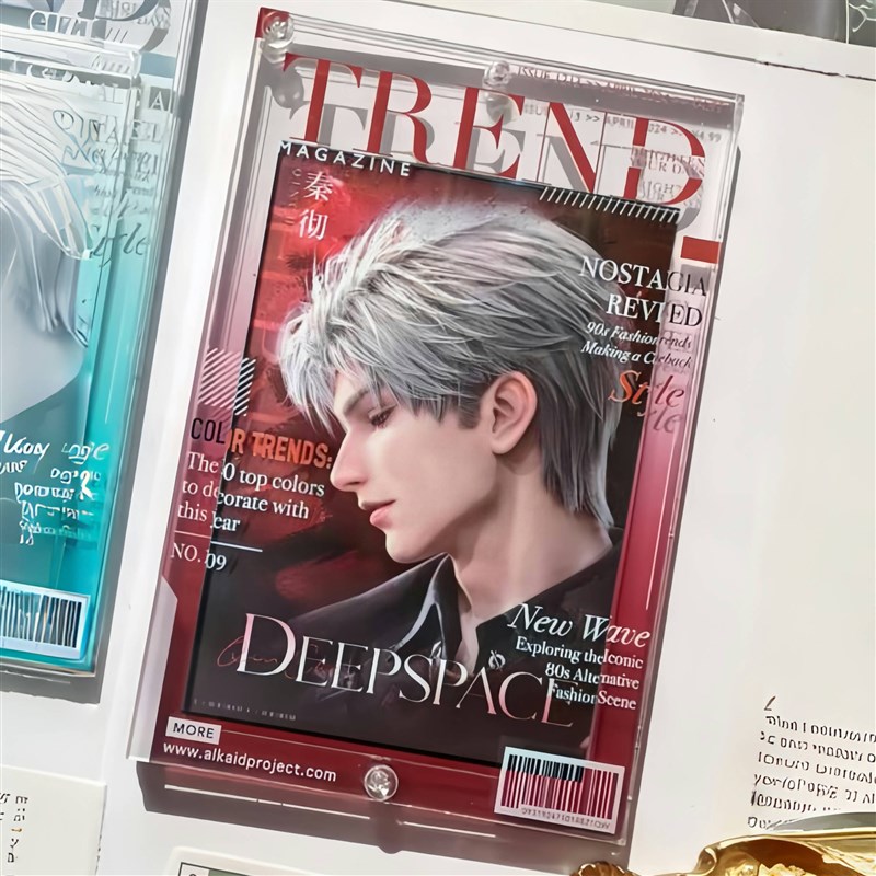 杂志相框亚克力3寸卡谷美拍立得收纳框高颜O值渐变卡套展示框卡框