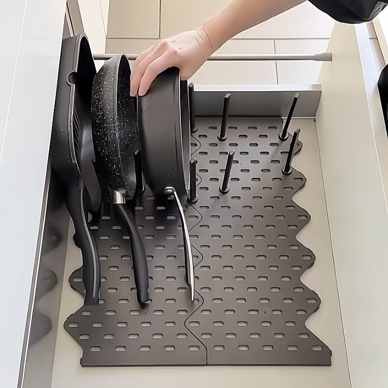 碗碟收纳a层架碗盘厨房抽屉收纳分隔内置碗架柜内整体橱柜餐具盘