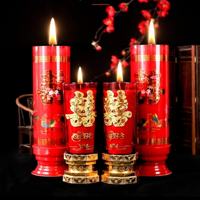 婚庆用品结婚宴龙l凤蜡烛新人洞房花烛电子烛装饰婚房布置喜庆道