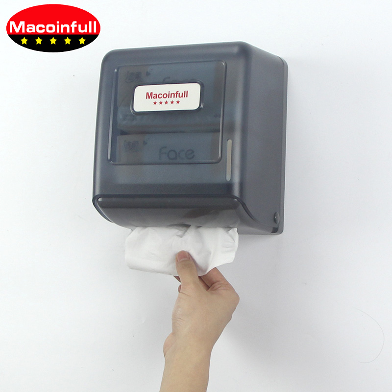 快餐厅挂墙式面巾抽纸盒餐巾纸巾盒方形餐馆O纸盒免打孔卫生抽纸