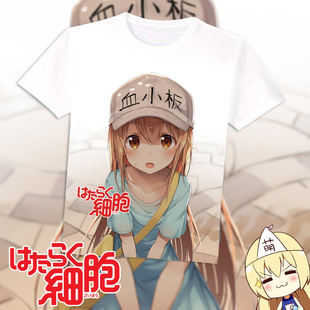 尚萌工作细胞周边血小板红细胞红血球动漫二次元宅男夏季T恤短恤