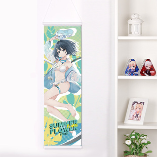 尚萌明日方舟羽毛笔夏卉动漫周边二次元日式等身卷轴挂画海报定做