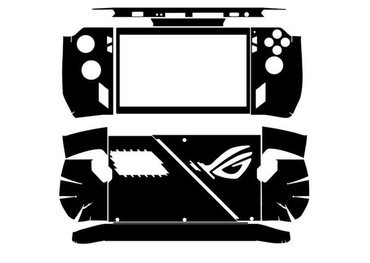 适用于2023 2024 ROG ALLY X 掌机7寸贴纸AD面保护贴膜 免裁剪