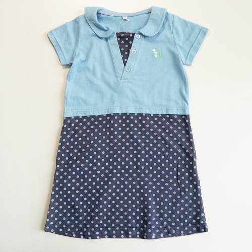 日系女童纯棉短袖连衣裙裙子夏季