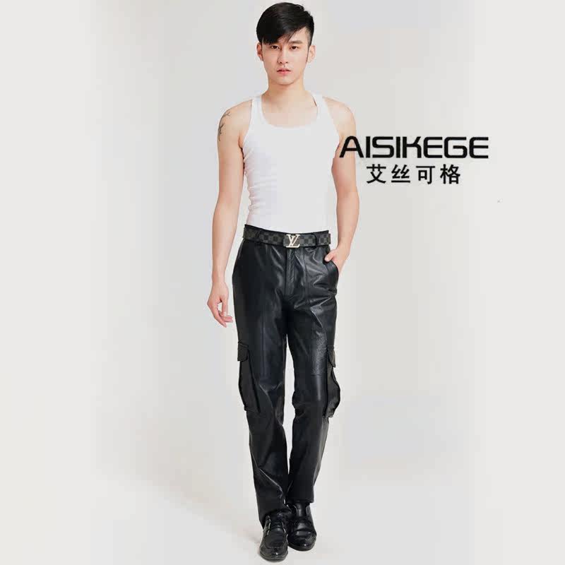 Pantalon cuir homme en vrac pour jeunesse pour hiver - Ref 1491811 Image 4