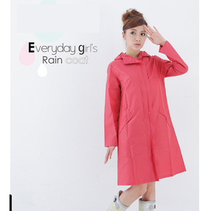 防水风衣款时尚日本成j人雨衣女外套透气加长徒步雨披女士波点长