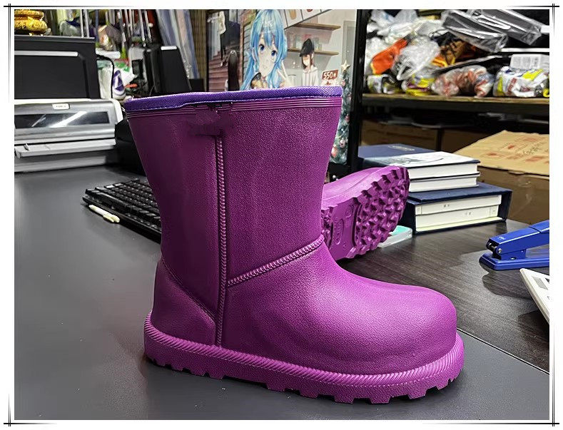 THICKENED EVA FOAM RAIN BOOTS RAIN BOOTS MEN AND WOMEN WATERPROOF SHOES WORK RAIN BOOTS KITCHEN HYGIENE SHOES ULTRA LIGHT WATERPROOF BOOTS