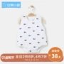 Mùa hè quần áo bé gạc bông áo tam giác mũ bé trai áo leo trèo túi rắm - Áo liền quần body suit cho bé