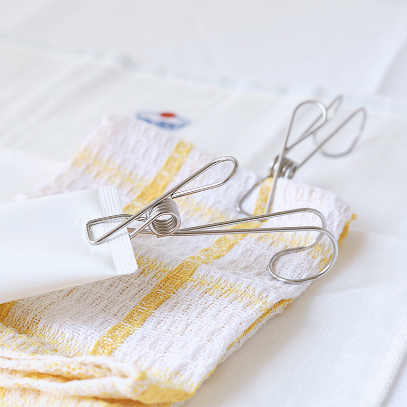 米间食堂 夹子304不锈钢带挂钩小夹子晒袜子挂毛巾小夹子悬挂式,收纳整理,夹子,淘宝优惠券,粉丝福利购,淘宝优惠卷