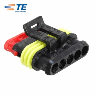5POS 6.00MM泰科汽车连接器胶壳外壳插头AMP接插件 282089
