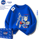 NASA联名奥特曼衣服儿童加绒洋气卫衣痞帅男童春秋冬卡通上衣潮