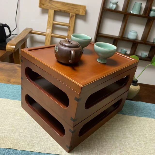 【微瘕低价处理】楠竹收纳盒客厅中式紫砂壶茶杯茶具竹制收纳盒,收纳整理,桌面收纳盒,淘宝优惠券,粉丝福利购,淘宝优惠卷